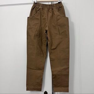 New, Elizabeth Suzann Clyde Pant in Clay Cotton Canvas - 2R